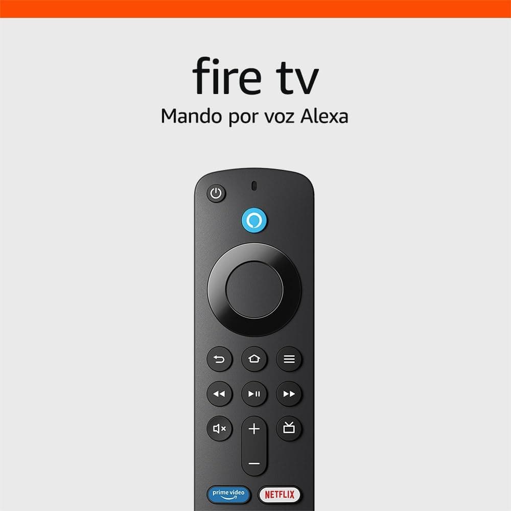Mando por voz Alexa para el Fire TV de Amazon con controles para el televisor (se necesita un dispositivo Fire TV compatible)
