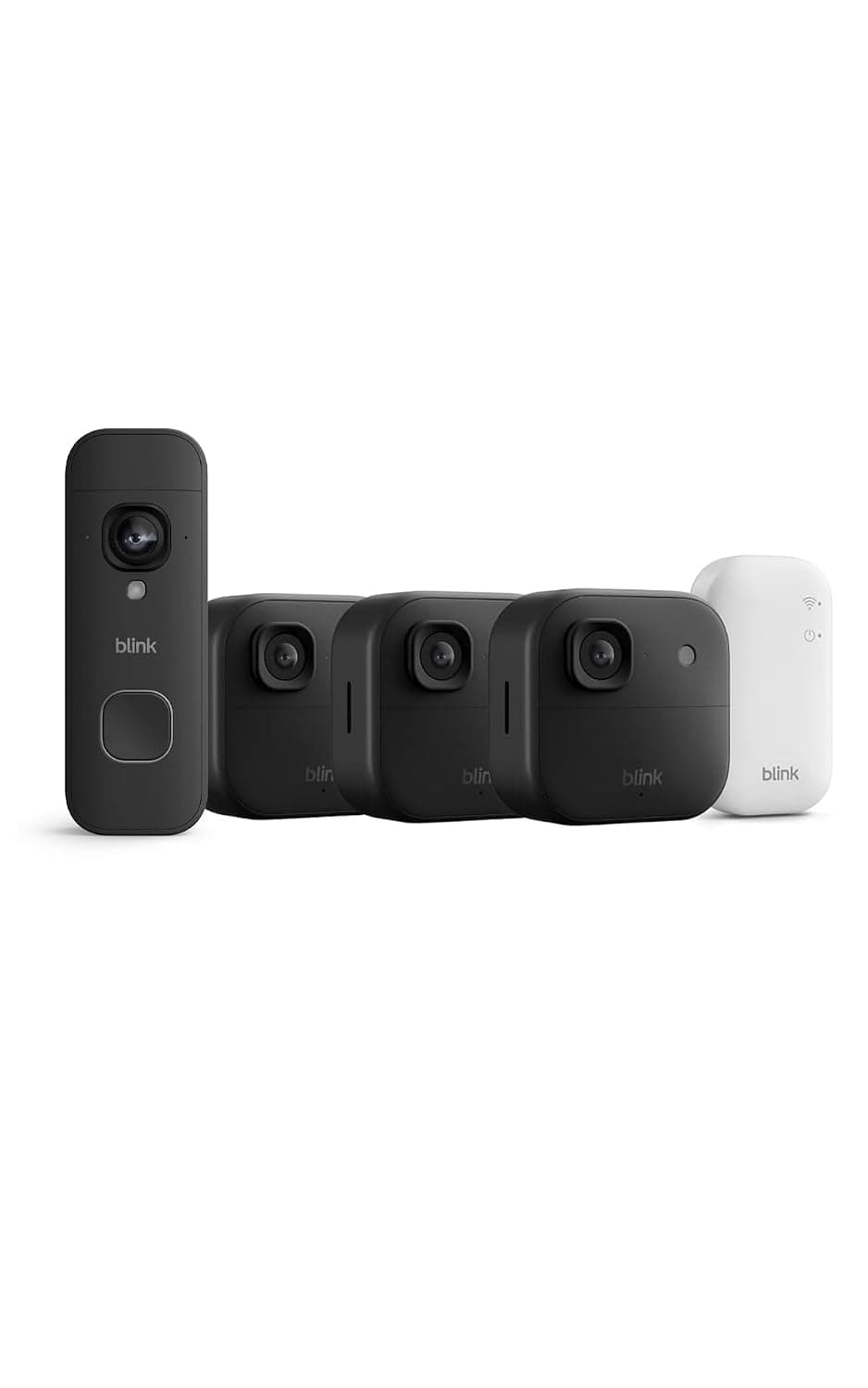 Cámara exterior 2K+ Blink con Blink Videotimbre 2K+ con pilas (última generación), Negro, módulo de sincronización básico Incluido