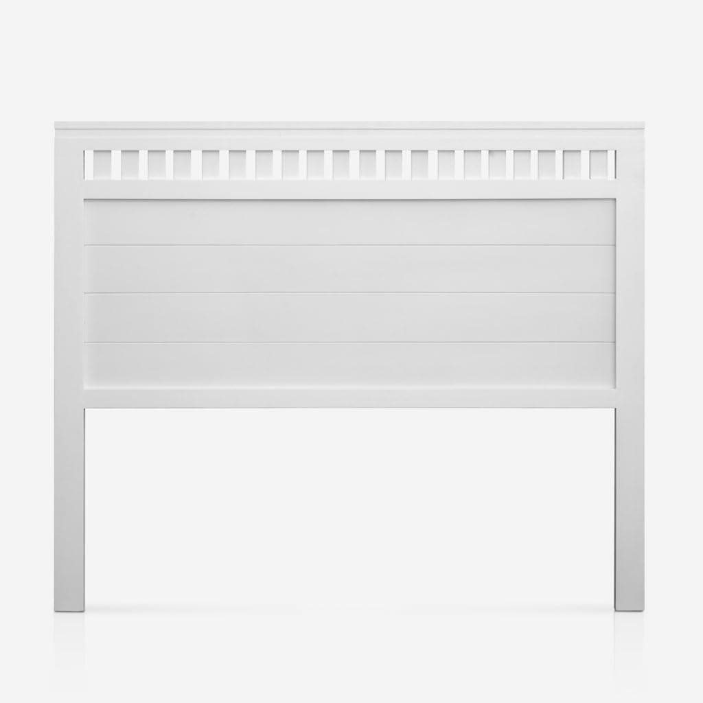 Cabecero Bora para Cama de 105 Fabricado en Madera Maciza de Pino insigni Acabado Blanco Satinado