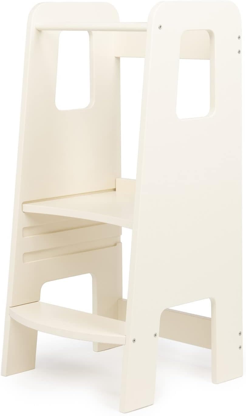 Mobli Torre de Aprendizaje de Madera Montessori con Escalones para Niños Pequeños, Taburete de Madera Educativo para Niños Pequeños Ecimera Cocina y Fregadero, Muebles Peldaños Seguridad
