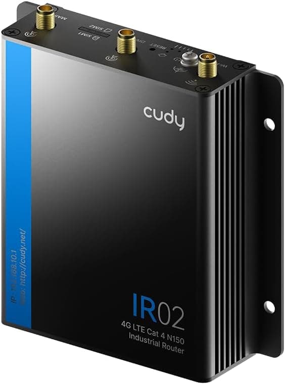 Cudy Router Wi-Fi Industrial 4G LTE Cat 4 N150, RS232/485, E/S, IR02
