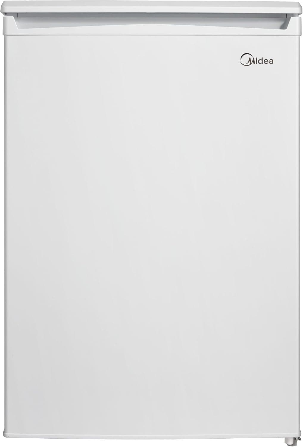 Midea Nevera pequeña 113L con Congelador - Mini frigorífico pequeño para la Habitación/Caravana/Camping - Mini Bar Bajo Consumo - Frigorifico Bajo Encimera Silencioso 39dB + Congelador -16º/-24º