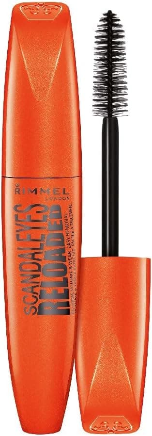 Rimmel London Scandaleyes Reloaded Máscara de Pestañas, 001 Black, 12 ml