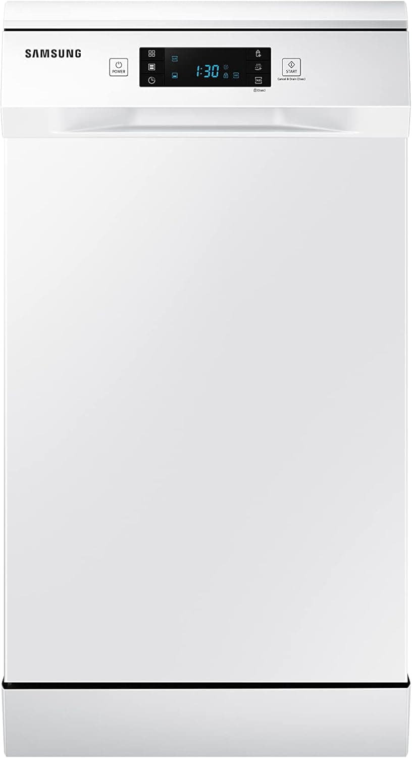 SAMSUNG DW50R4070FW -Lavavajillas, 10 cubirtos, 45cm, A++, Libre instalación, Blanco