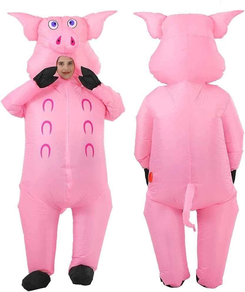 JASHKE Disfraces de Cerdo Hinchables Disfraz Hinchable Disfraz Inflable Adulto