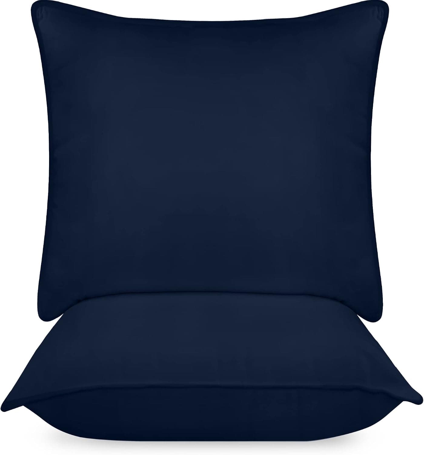 Utopia Bedding Almohada 65x65 cm Pack de 2, Fibra Hueca, Azul Marino