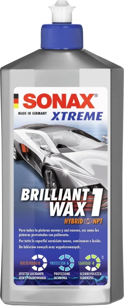 SONAX XTREME BrilliantWax1 Hybrid NPT (500 ml) cera líquida no abrasiva