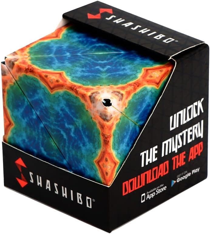 Shashibo Cube Anti Stress – Infinity Cube galardonado y Patentado con 36 Imanes de Tierras Raras – Cubo Infinito 3D Extraordinario – Se transforma en más de 100 Formas (Earth)