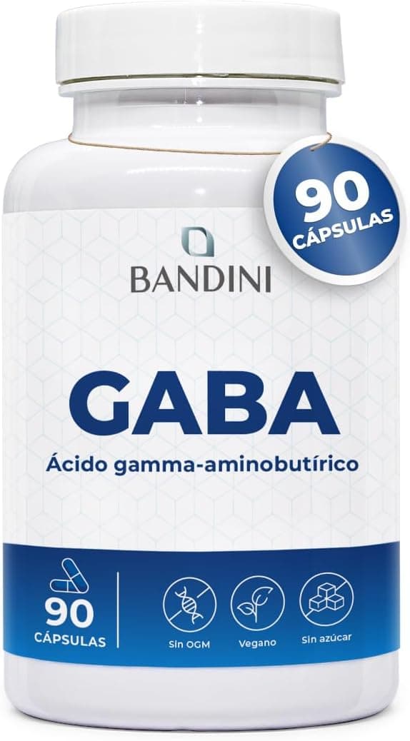 Bandini® GABA Ácido Gamma aminobutírico - Combate Estrés Insomnio -