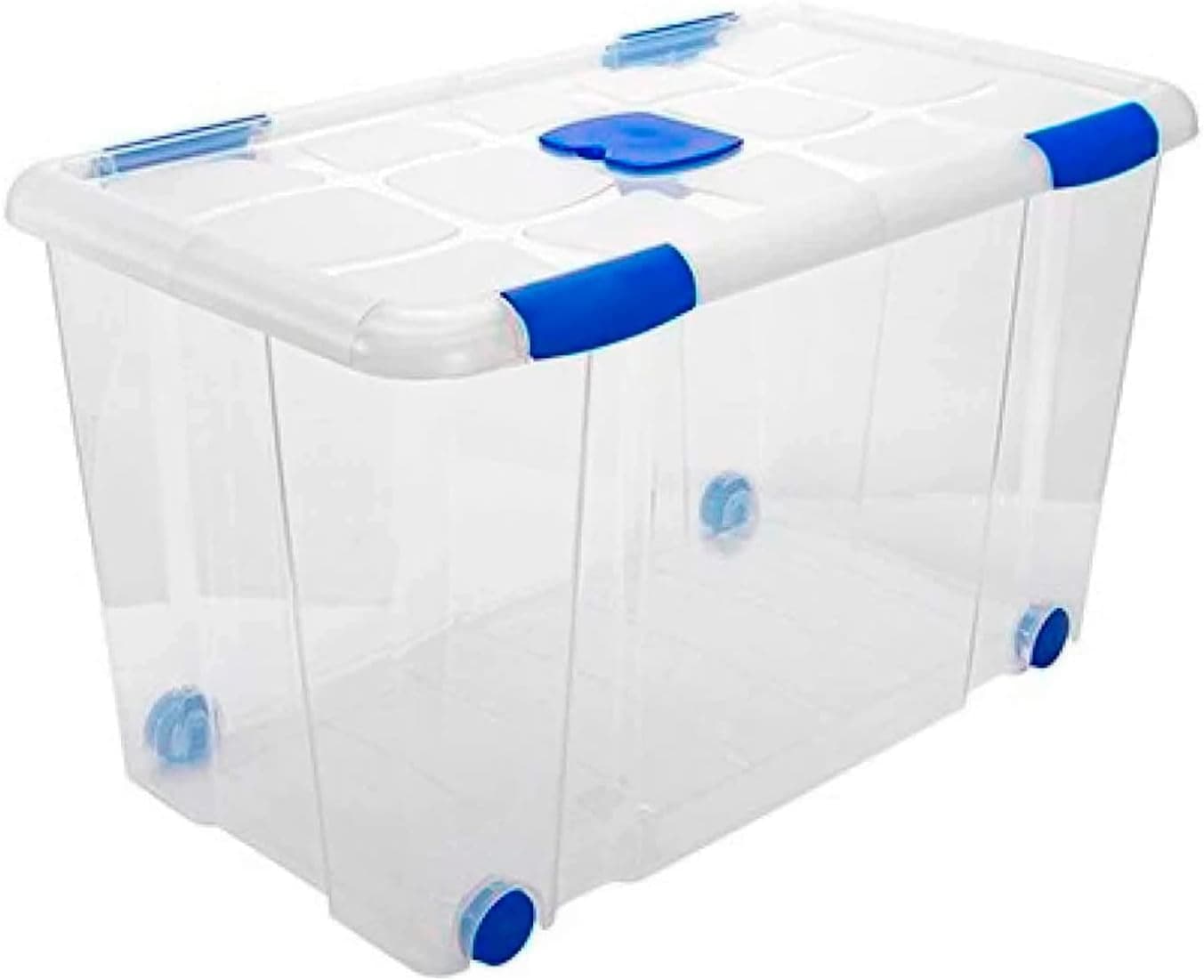 Acan Tradineur - Caja de Almacenamiento - Fabricado en plástico - Contenedor para almacenar Libros, Ropa, Mantas - N.º 12-73 x 41 x 41 cm - 90 L