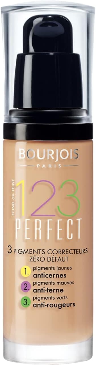 Bourjois 123 Perfect Base de Maquillaje Tono 53 Light Beige - 30 ml