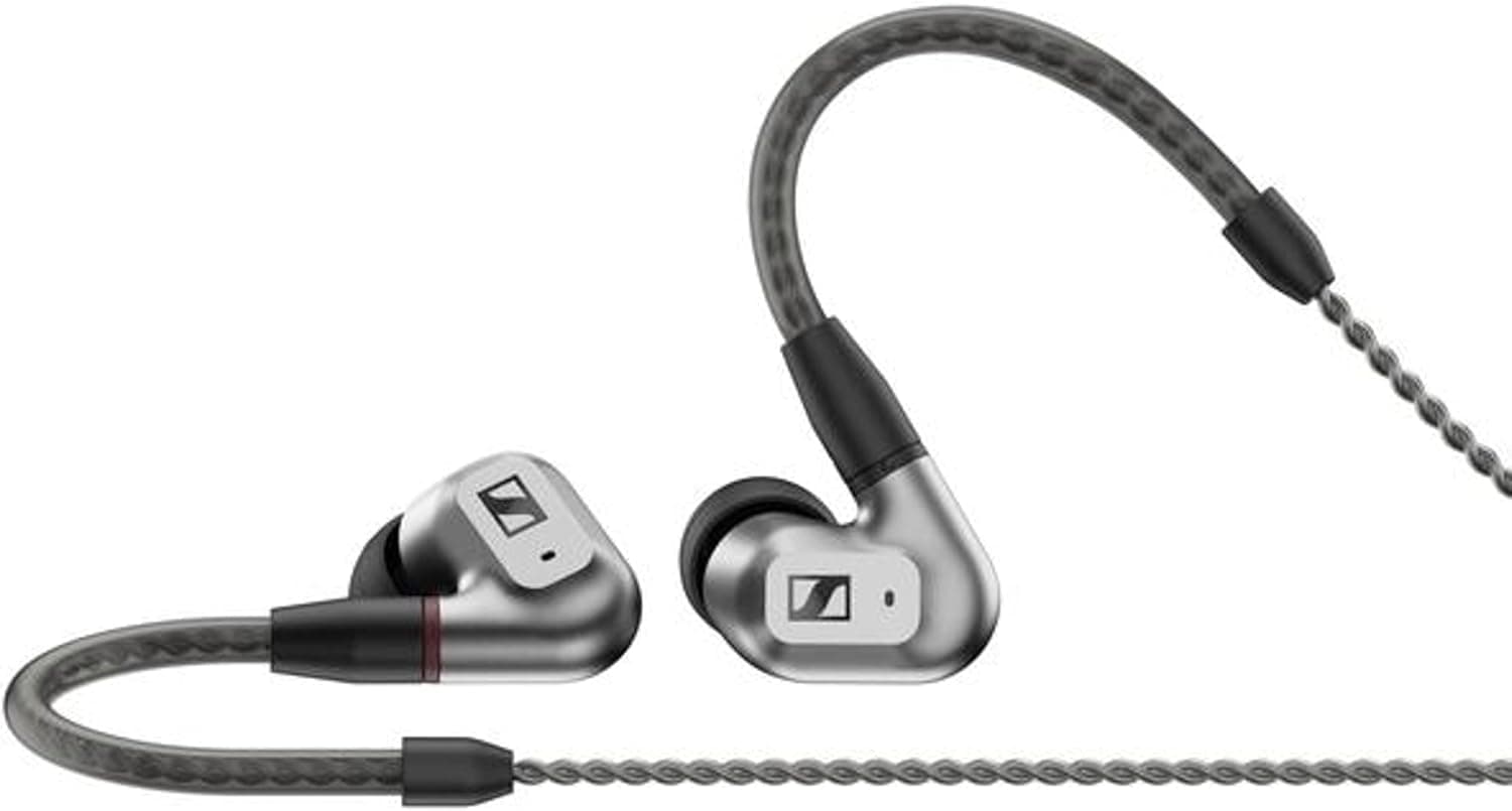 Sennheiser IE 200 Auriculares estéreo audiófilos con Cable : Auriculares intraurales con Cable con Sonido nítido Superior de Alta fidelidad, Voz Realista y Graves impactantes - Plata
