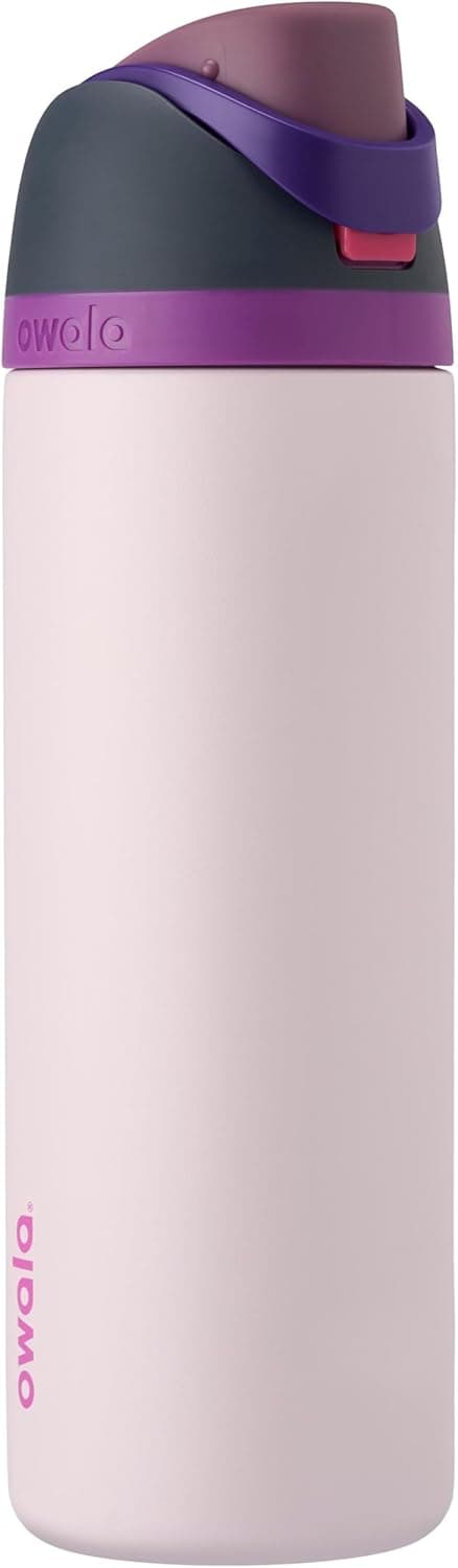 Owala FreeSip - Stainless Steel - 24-oz. - Black/Purple (Dreamy Field) (Amazon)