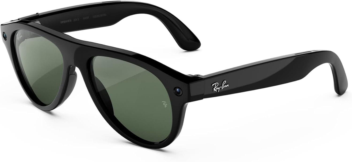RAY-BAN Meta Gen 3 Aviator - Gafas con IA - Negro Brillante
