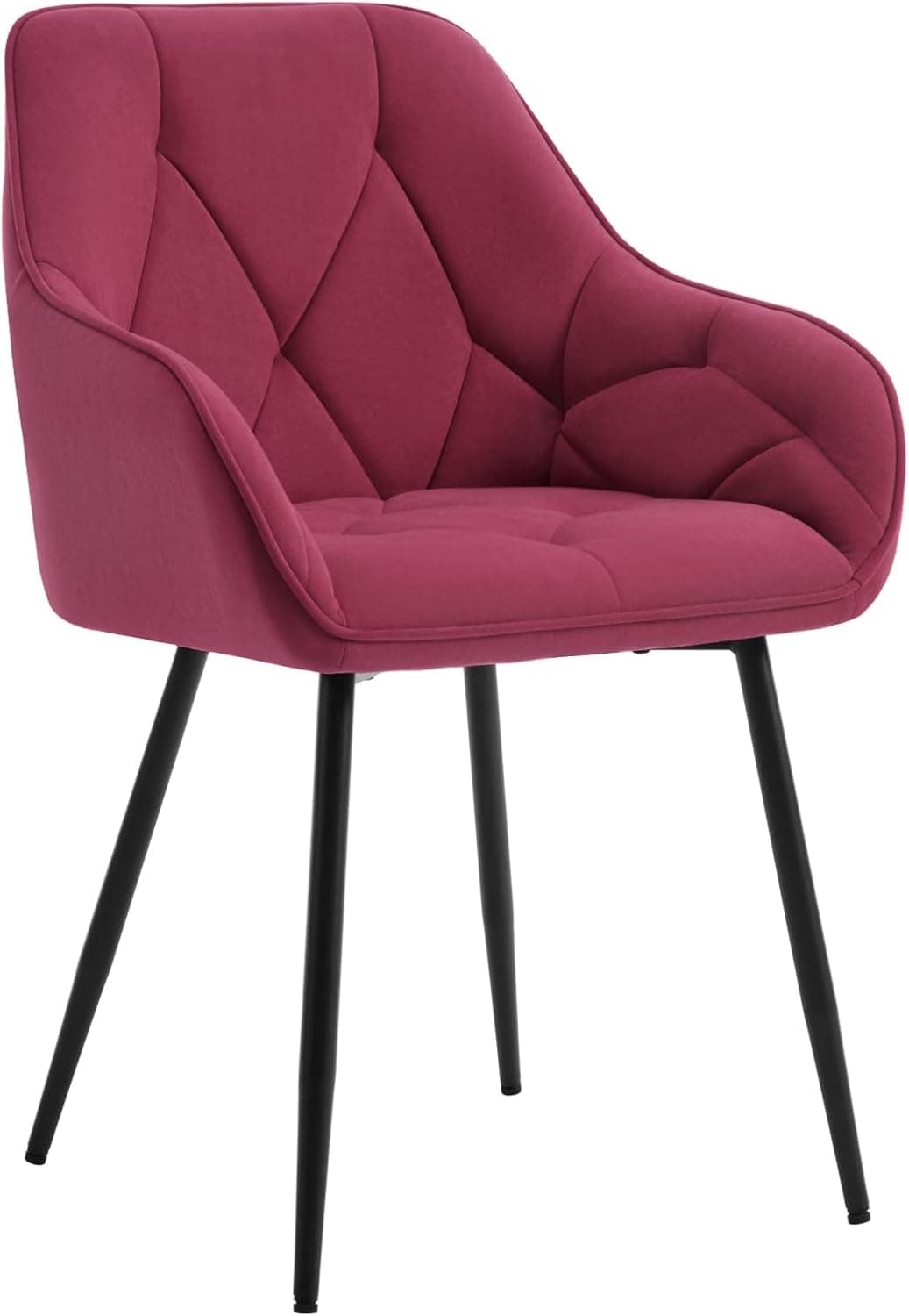WOLTU Silla de Comedor,Terciopelo,Burdeos