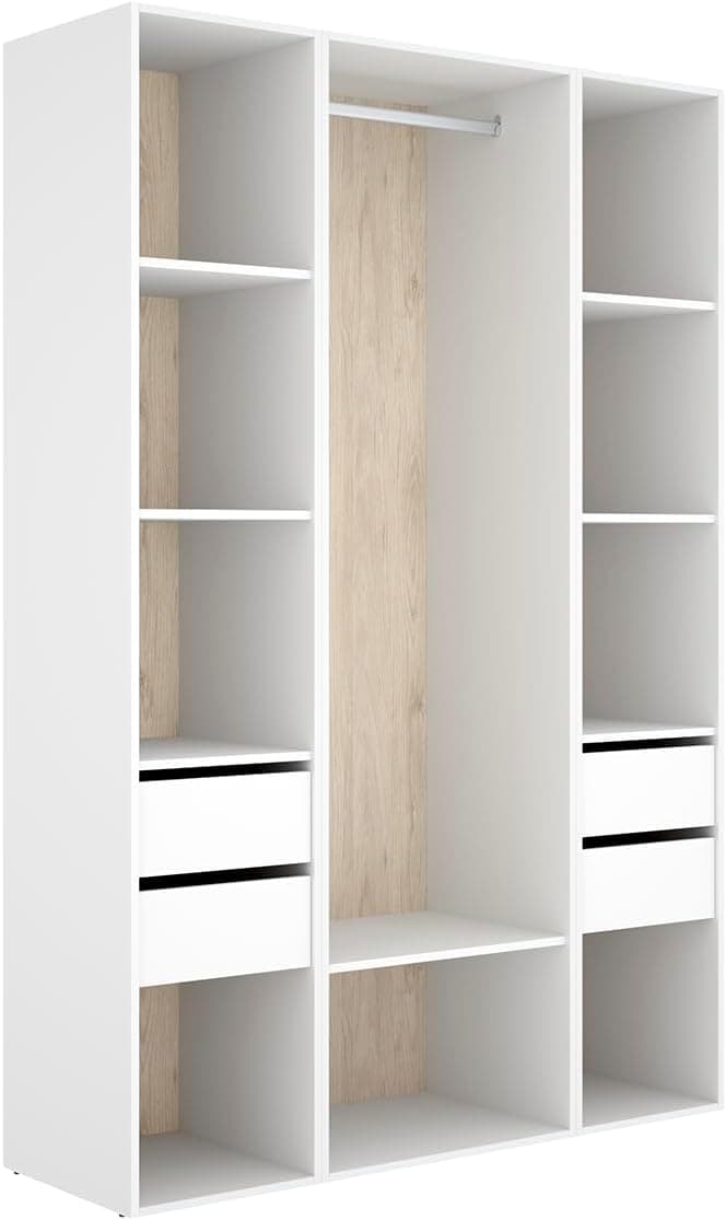 DEKIT Grupo RIMOBEL-Conjunto Armario-VESTIDOR con Trasera Reversible