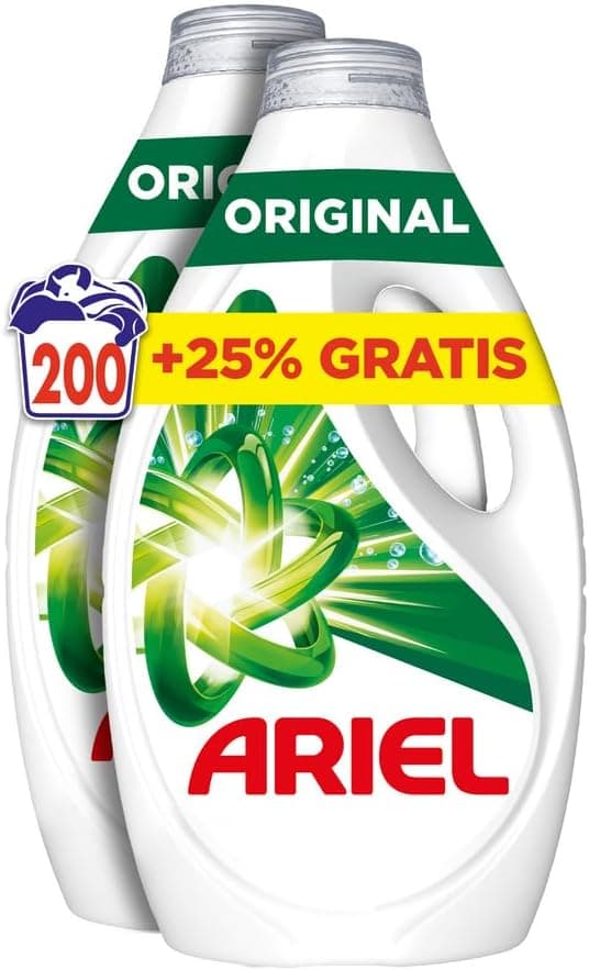 Ariel Detergente Líquido Original 1 Lavados (4 x 2250 ml)
