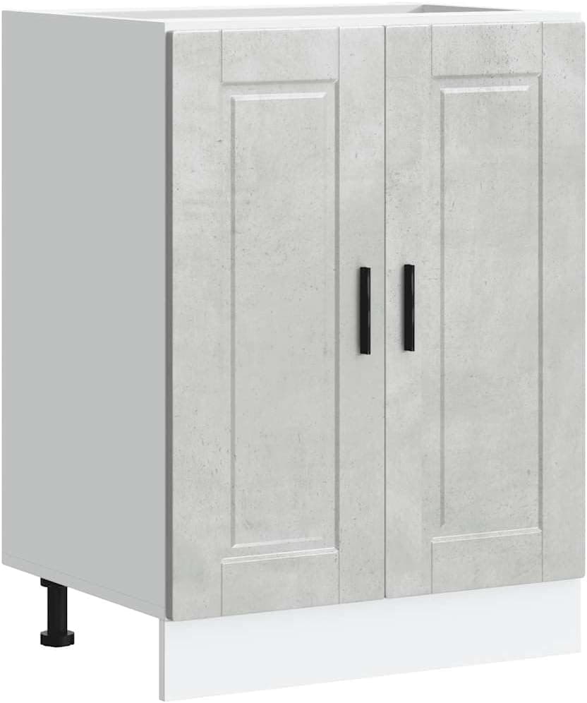 vidaXL Mueble bajo de Cocina Porto Gris Cemento Madera reconstituida