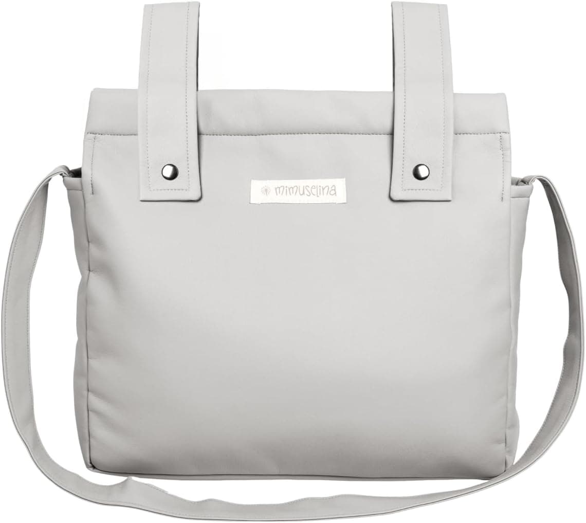 MIMUSELINA Bolso Carro Bebe | Pañalera Bebe organizador para silla paseo con gran capacidad | Bolso Maternidad Elegante y Práctico | Hecho en España