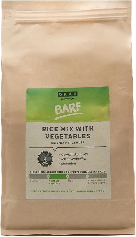 GRAU – El Original – Mezcla de arroz con verdura para Perros - Exc SDC Premium Mix Mezcla de arroz, Pack Individual (1 x 1,5 kg), alimento complementario para Perros