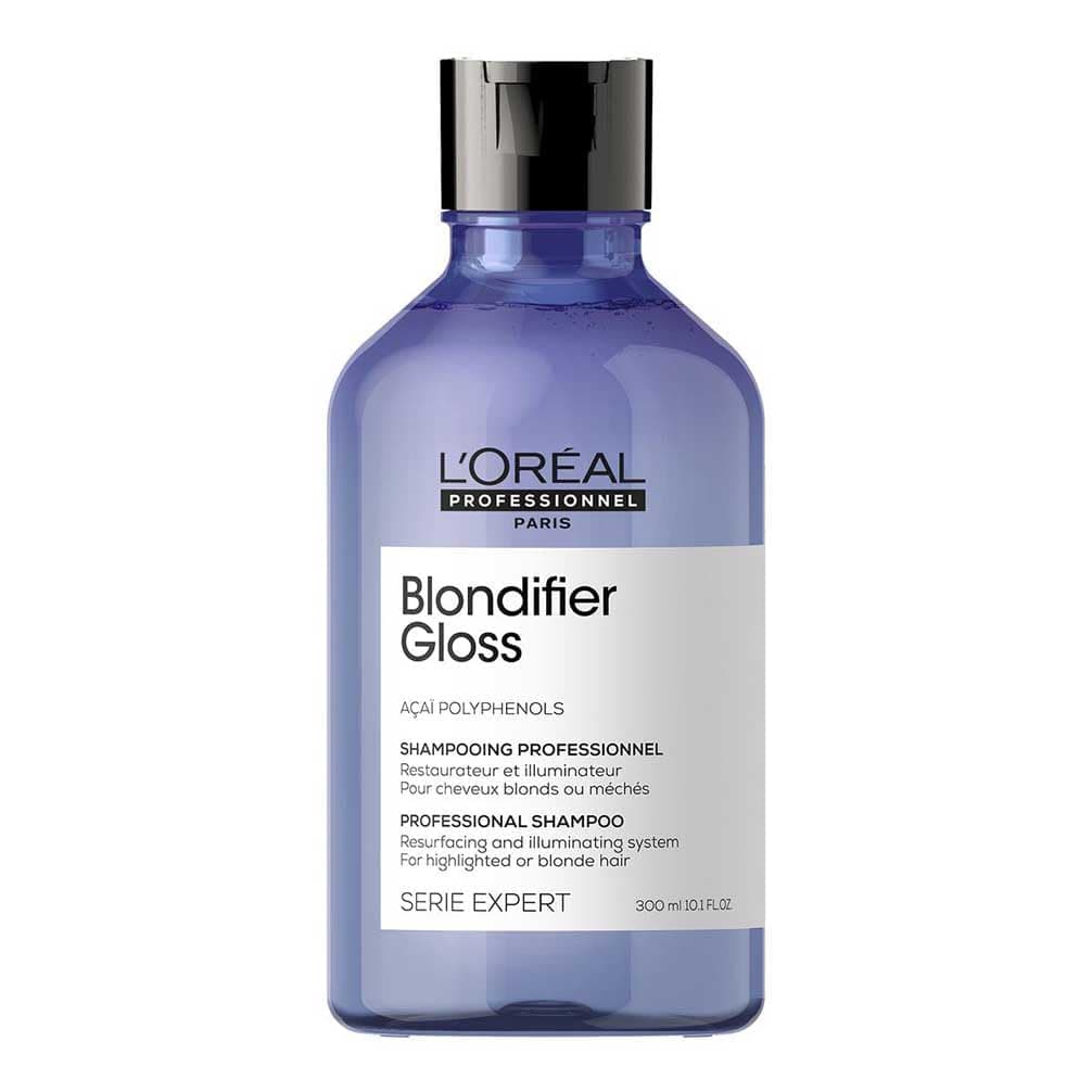 L'Oréal Professionnel, Champú Reparador e Iluminador para Pelo con Mechas o Rubio, Blondifier Gloss, 300ml