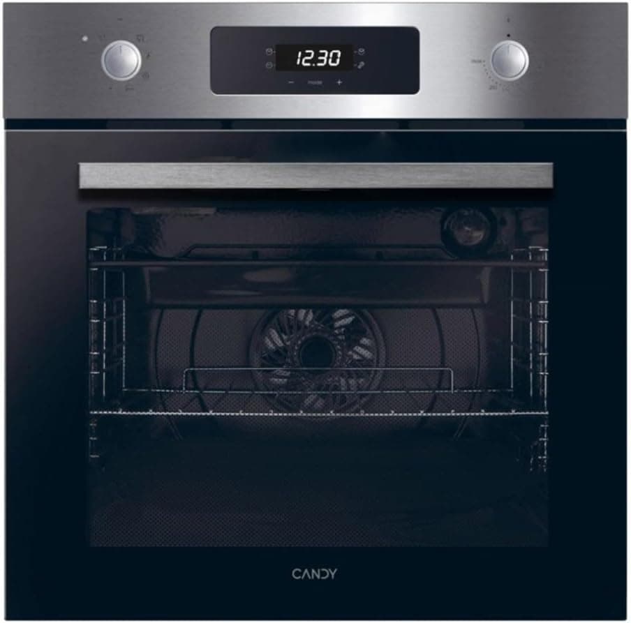 Candy New Moderna F CM955XRLCN Horno Multifunción, 70L, 1 Bandeja y 1 Rejilla, Función Vapor, Limpieza Pirolítica e Hidrolítica, Convección + Ventilador, 9 Funciones