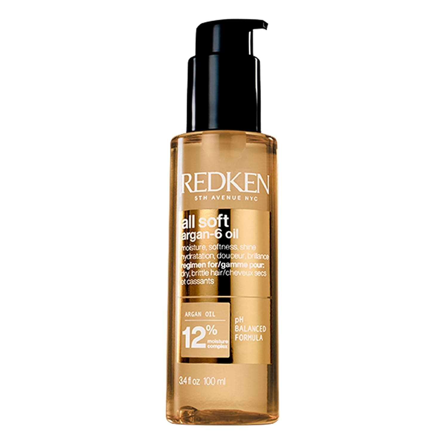 Redken All Soft Argán-6 Aceite de Argán Para Pelo Seco Hidratante 100ml