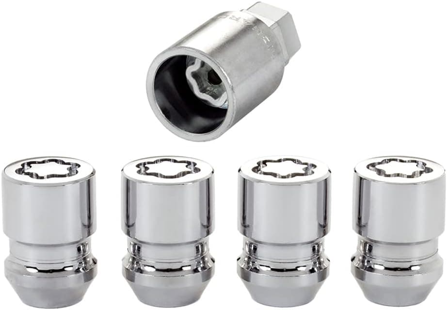 McGard 24214SU Standard - Tuercas antirrobo para ruedas (base cónica, M14 x 1,5, largo 39,7 mm, SW21)