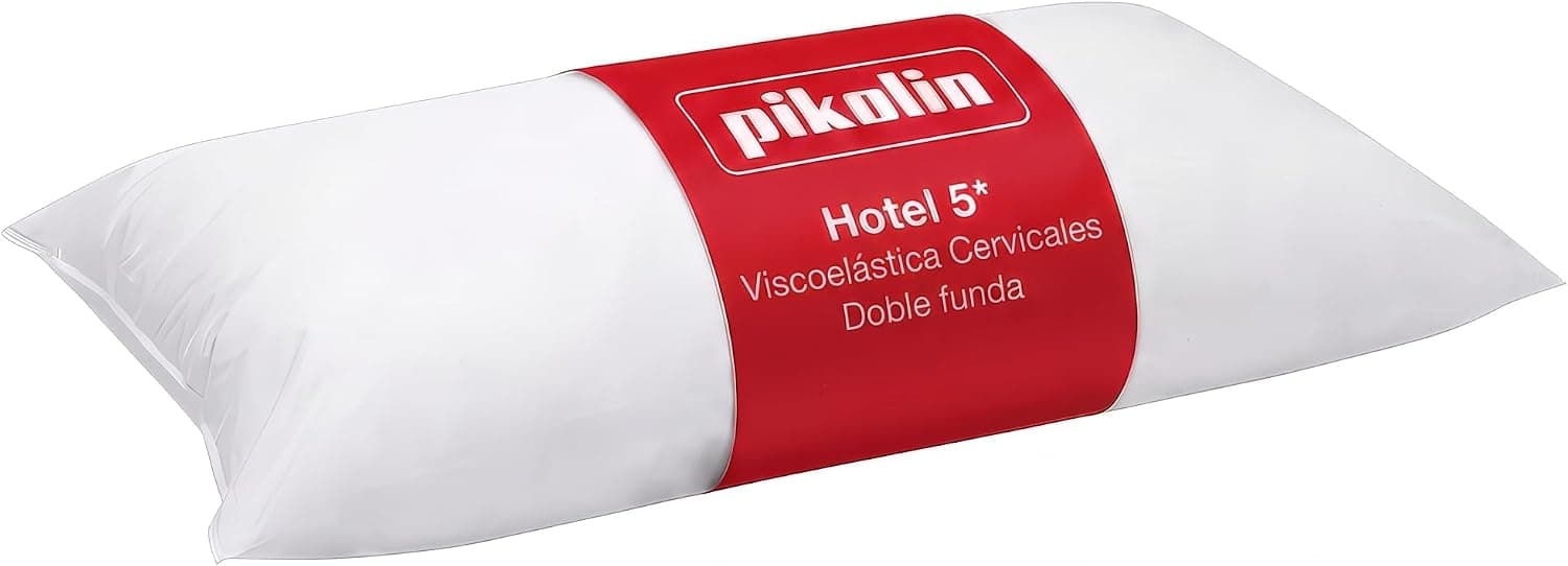 PIKOLIN Almohada Viscoelástica Hotel 75cm Cervicales Doble Funda