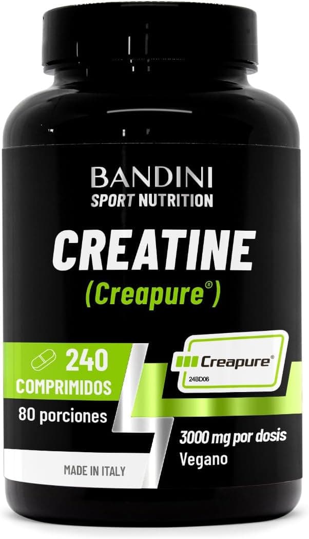 Bandini® Creatine CREAPURE® Monohidrato 240 Tabletas - A base de Creatina
