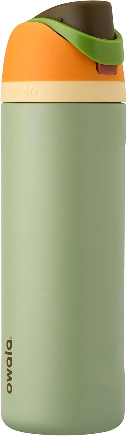Owala FreeSip - Stainless Steel - 24-oz. - Orange/Green (Camo Cool)(Amazon)