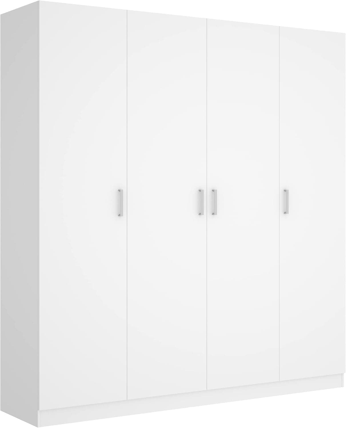 DEKIT - Armario de 4 puertas color Blanco 215x200x52 cm - Modelo MAXI