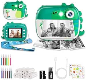 ARNSSIEN Camara Fotos Infantil Instantanea con 7 Rollos，2,4"Camara Infantil