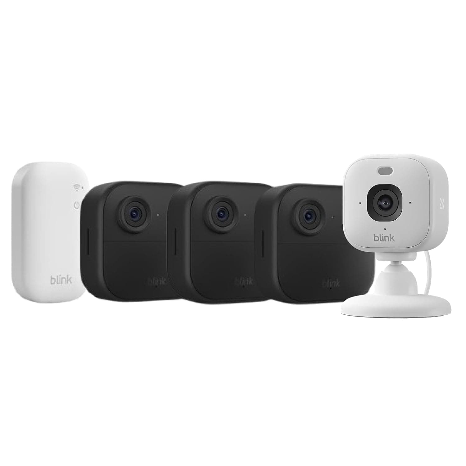 Blink Outdoor 4 Cámara con Blink Mini 2K+ Cámara (Blanco), Sync Module Core incluido