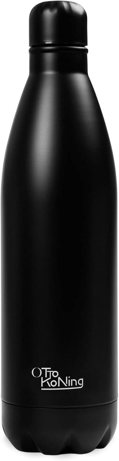 OTTO KONING Botella Térmica de Agua Acero Inoxidable 1 Litro Doble Pared