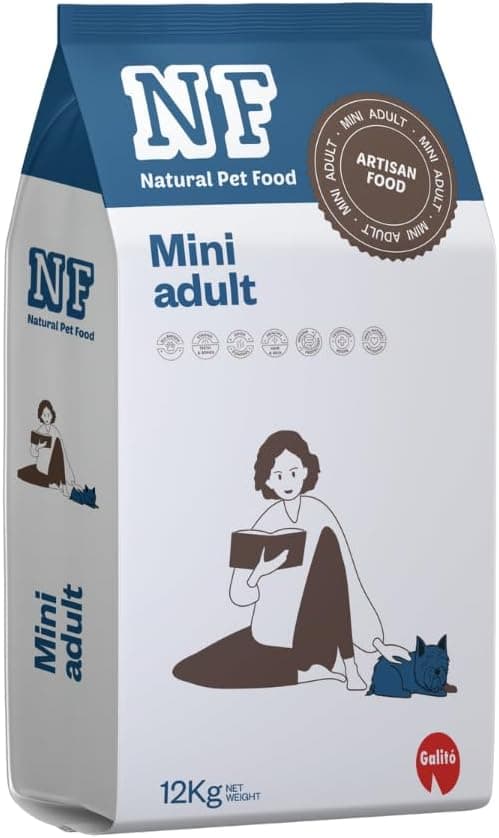 Pienso para Perros Pequeños 12 kg Pollo | Comida Perro Razas Pequeñas con L-Carnitina | Control de Peso, Digestión Sensible y Croqueta Mini