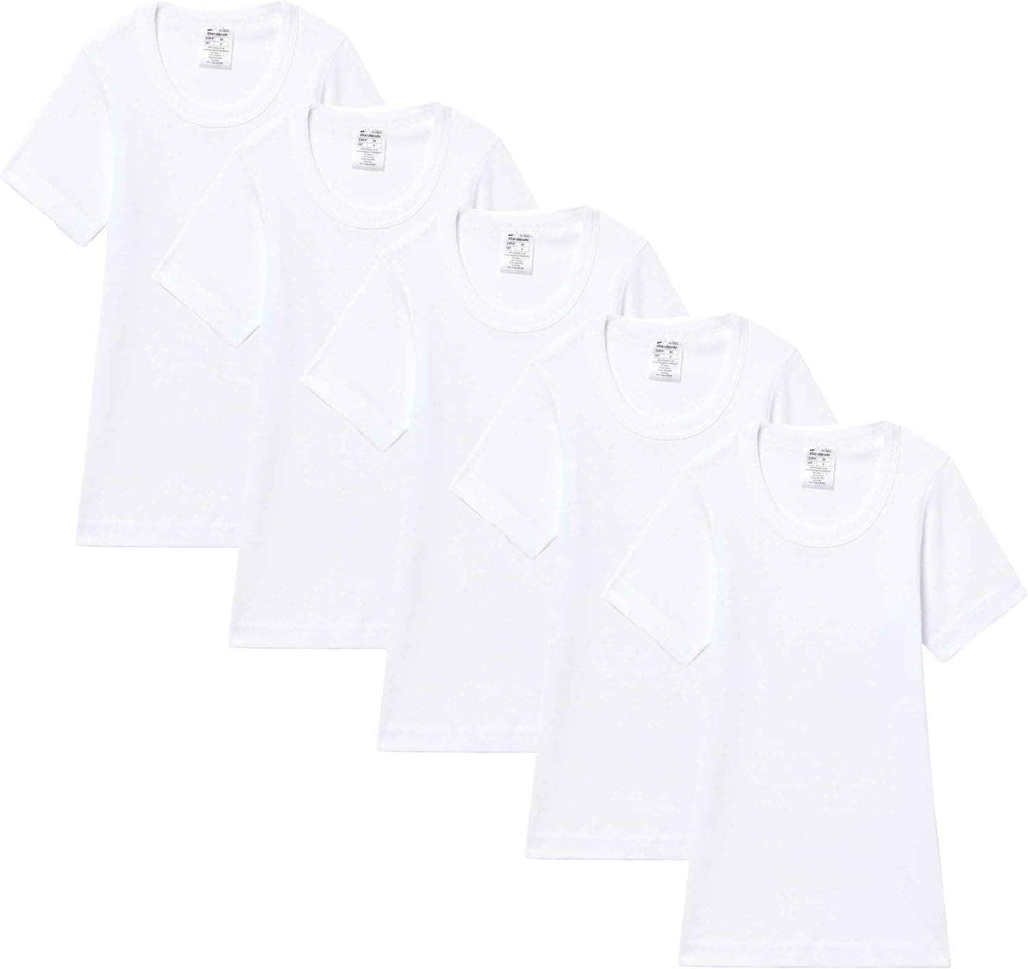 Abanderado Pack Camisetas Manga Corta Cuello Redondo Junior Algodón 100% x5