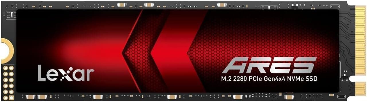 Lexar Ares SSD 512GB, M.2 2280 PCIe Gen4 NVMe SSD