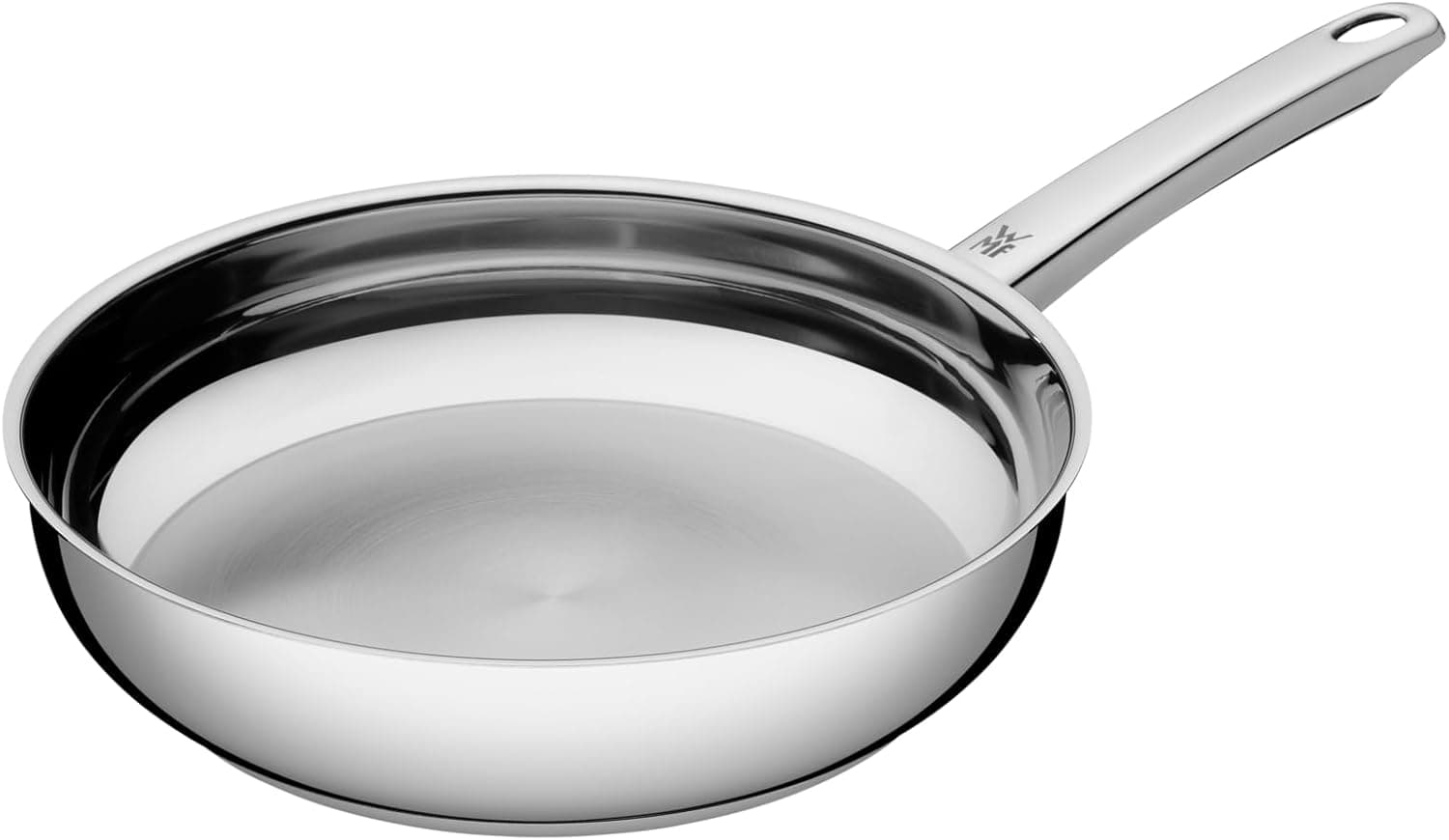 WMF Favorit - Sartén 20 cm Profesional Sin Revestimiento, Sartén de Acero Inoxidable Apta Inducción, Acero Inoxidable Cromargan, Apta para Horno
