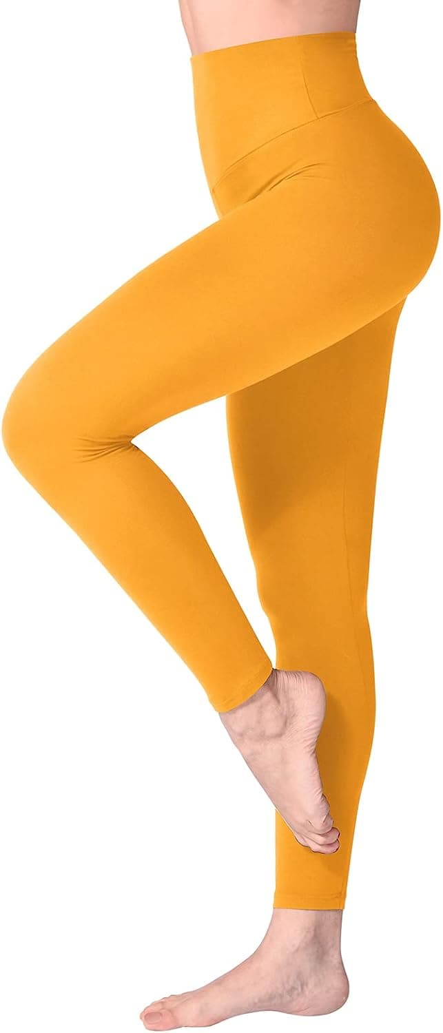SINOPHANT Mallas Deporte Mujer de Cintura Alta, Leggins de Control de Abdomen Opacas, Elásticas, Leggings Mujer Vestir, Suaves como la Mantequilla
