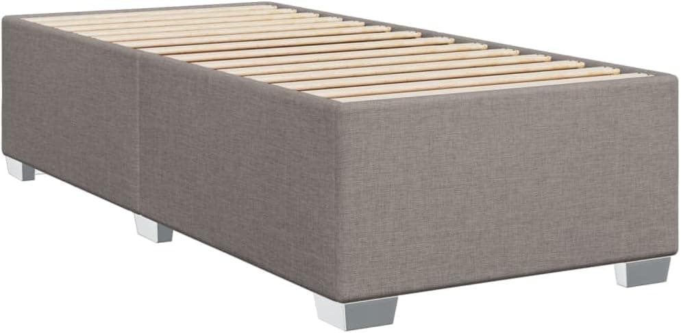 vidaXL Estructura de Cama de Tela Gris Taupe 80x200 cm, Marco de Cama, somier, Marco de Cama de Plataforma, Marcos de Cama, Muebles de Dormitorio