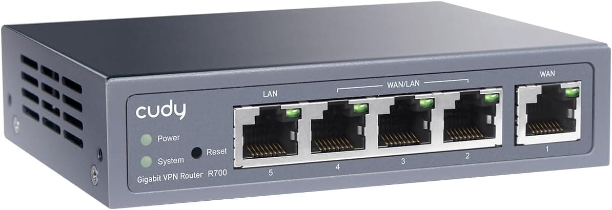 Cudy Gigabit Multi-WAN Router, OpenWRT, Equilibrio de Carga, R700