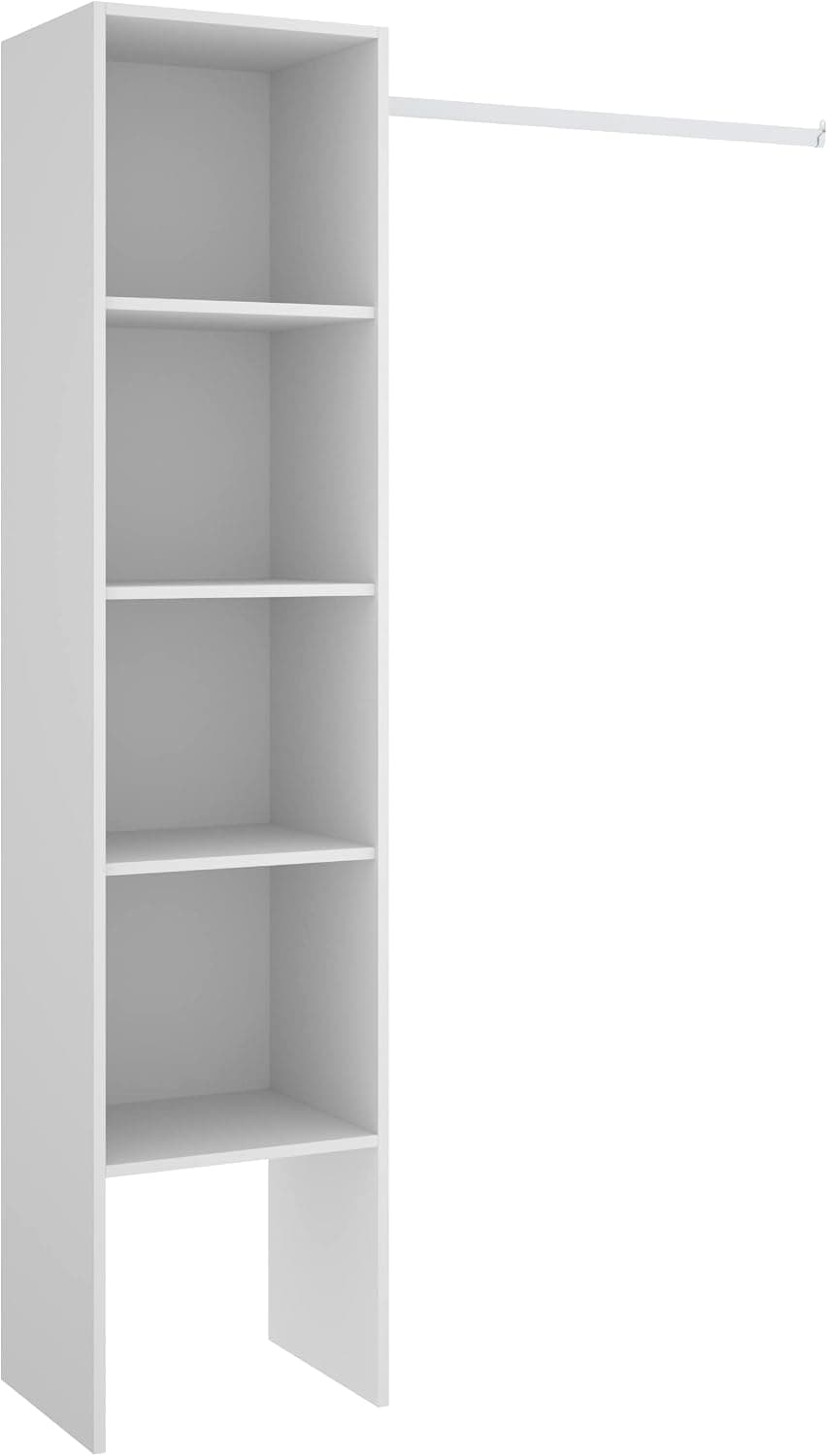 DEKIT GRUPO RIMOBEL SUIT - Armario vestidor abierto con barra de colgar - Blanco - 186x138x40 cm