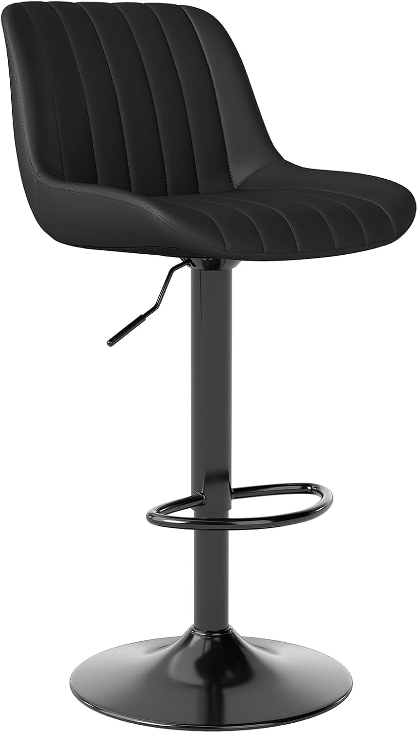 Youhauchair Taburetes Altos de Cocina, Regulable Altura, Negro