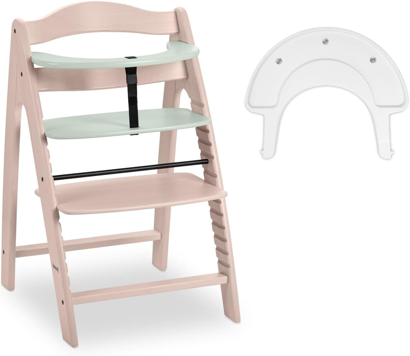 hauck Arketa N Play Trona de Bebé de Madera FSC®, Whitewashed Mint