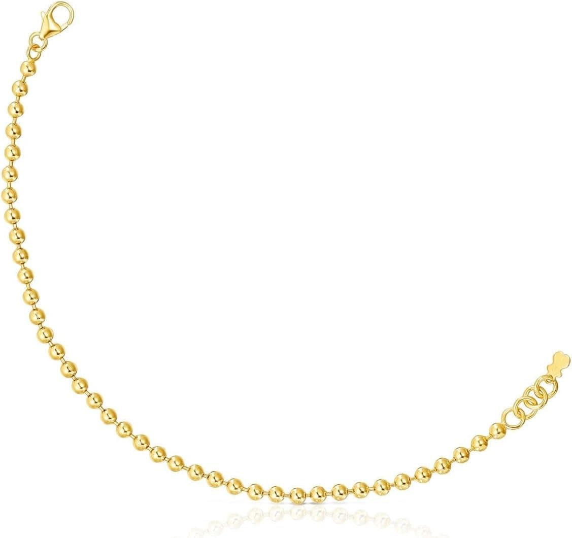 TOUS Pulsera con baño de oro 18 kt sobre plata Gloss