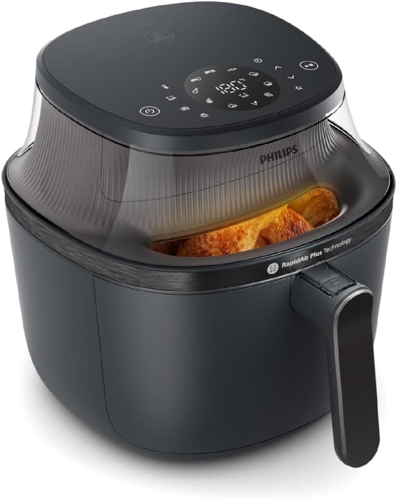Philips 3000 Airfryer - Freidora de Aire 4,2L, 16 en 1, Táctil, Negro