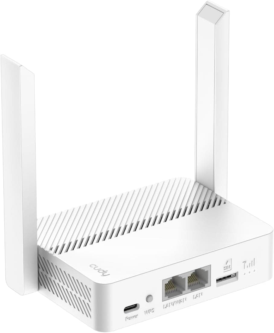 Cudy 4G LTE Cat 4 N300, OpenWRT, alimentación por USB-C, LT300