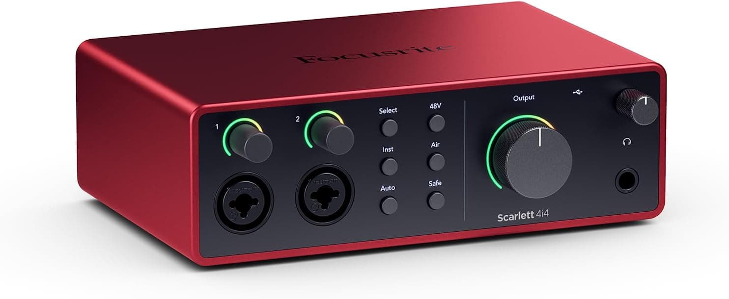 Focusrite Scarlett 4i4 interfaz de audio USB-C 4.ª gen