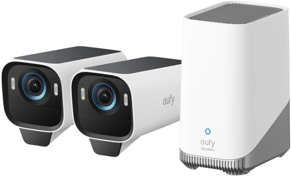 eufy by Anker S3 Pro eufyCam 3 Pro, 4K Camara vigilancia WiFi Solar